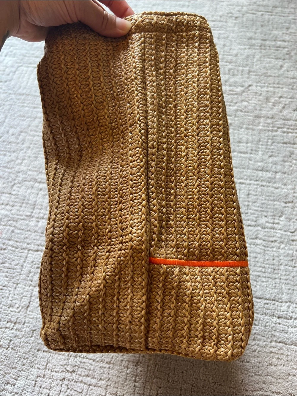 Vera Bradley Large Straw Bird Tote, Flower Shower